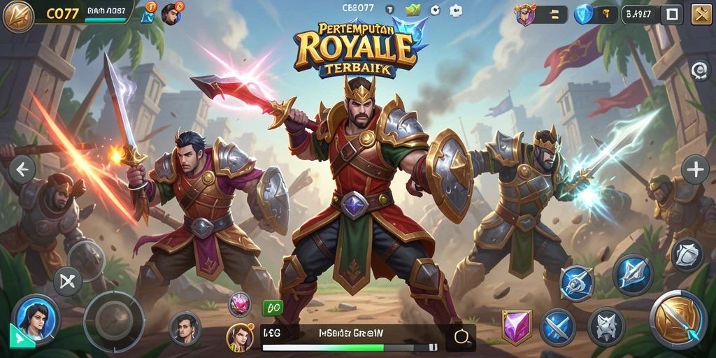 Screenshot COO77 menampilkan aksi pertempuran Battle Royale yang mendebarkan.