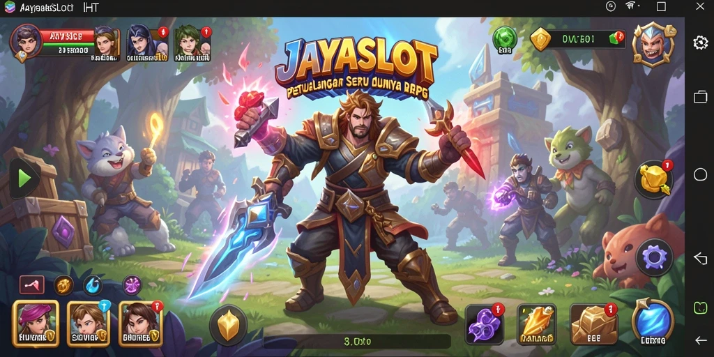 Screenshot menunjukkan gameplay menarik dari JAYASLOT yang penuh aksi RPG.