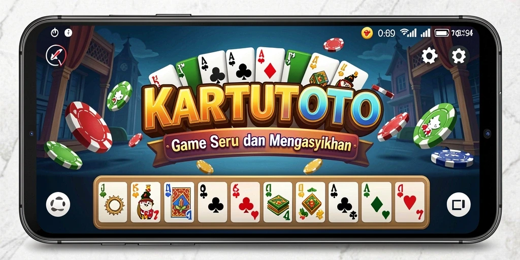 Screenshot KARTUTOTO menampilkan gameplay Domino yang menarik.