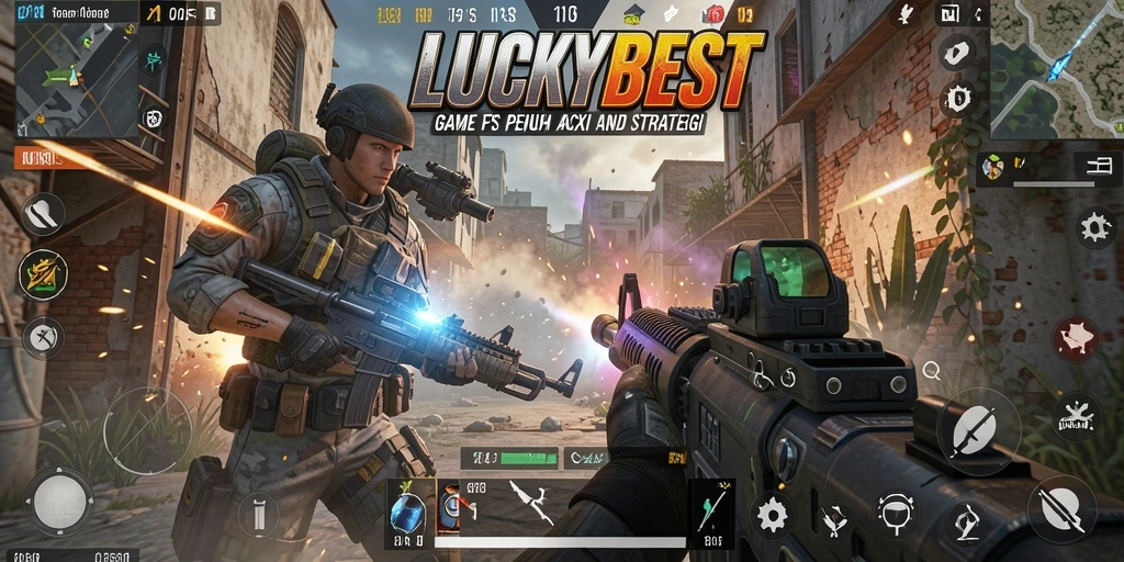 Gameplay menegangkan LUCKYBEST dengan grafis futuristik dan aksi intens.