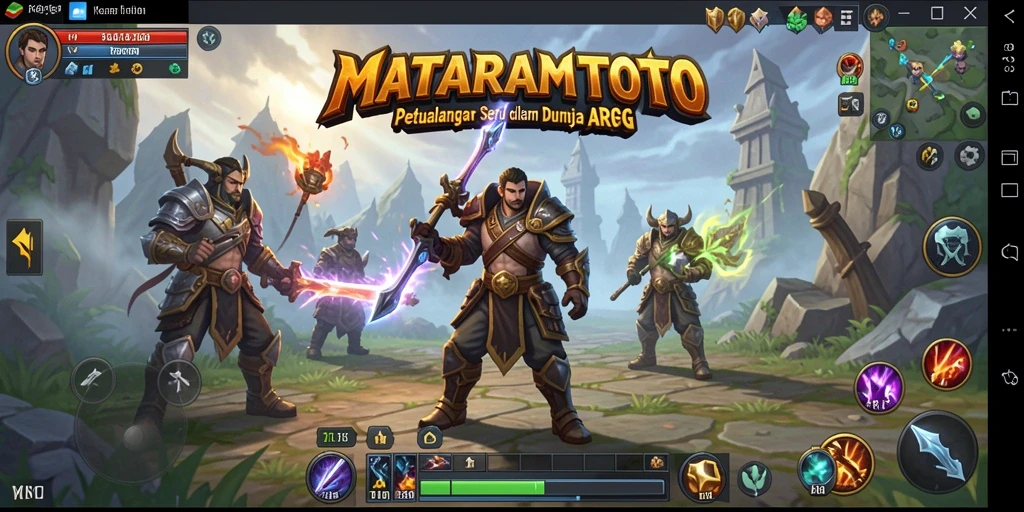 Tangkapan layar utama gameplay ARPG MATARAMTOTO yang mendebarkan.