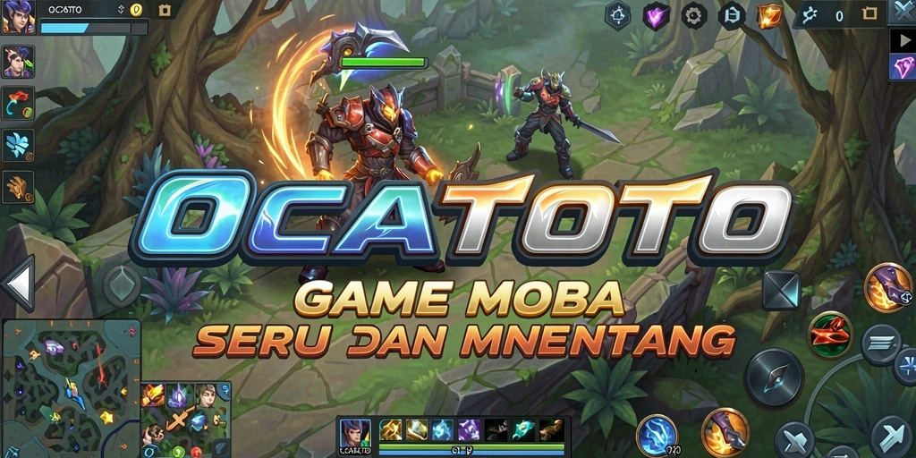 Tampilan gameplay seru dari OCATOTO dalam pertarungan MOBA.