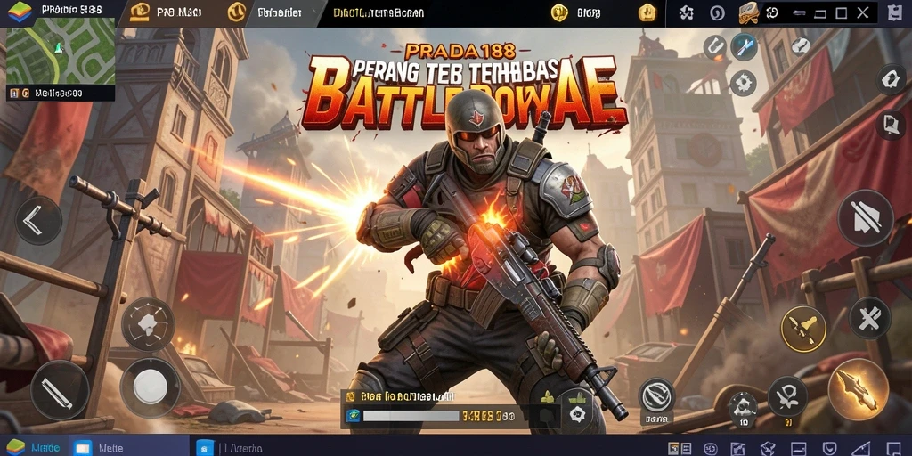 Tampilan gameplay seru dalam PRADA188 Battle Royale.