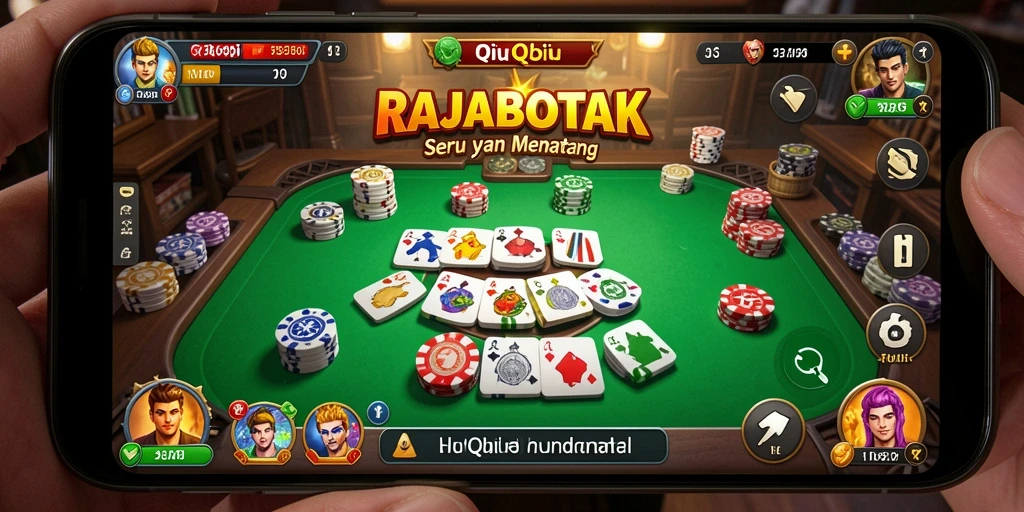 Tampilan gameplay QiuQiu yang menarik di RAJABOTAK.