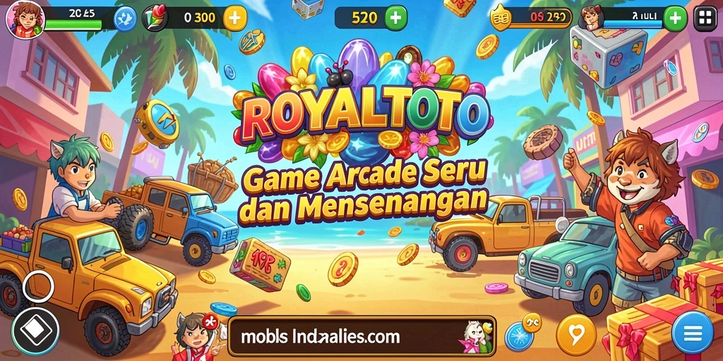 Tampilan gameplay seru dalam ROYALTOTO menunjukkan aksi intens dan tantangan menarik.