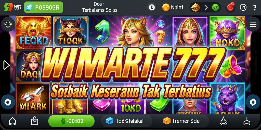 Tampilan gameplay menarik di WINRATE777 dengan simbol berwarna-warni.